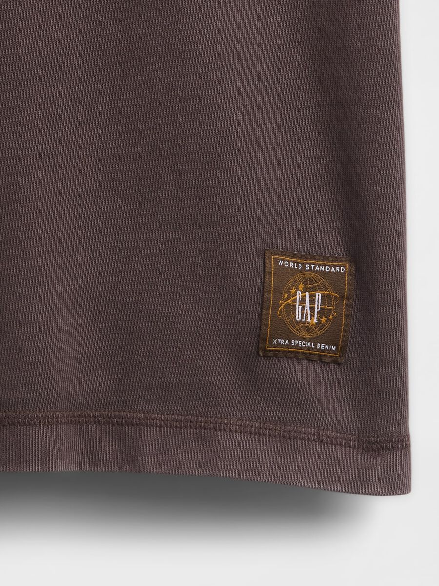 T-shirt marrone in cotone Man_4