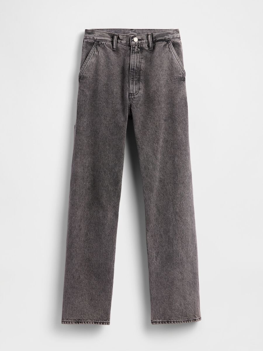 Jeans grigi in puro cotone Uomo_4
