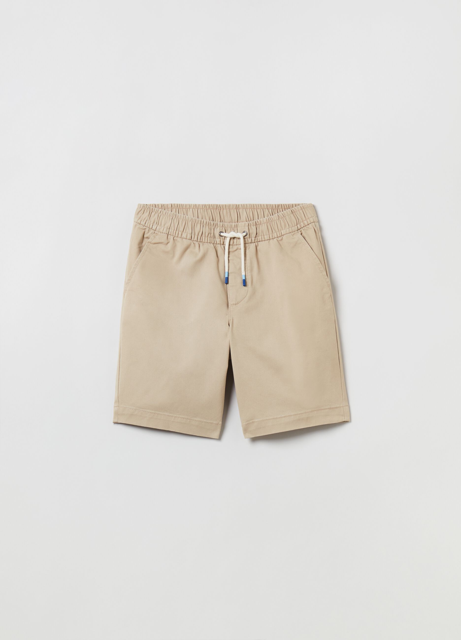 Shorts in tela con coulisse