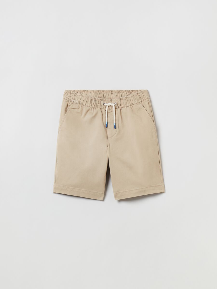 Shorts in tela con coulisse Bambino_0