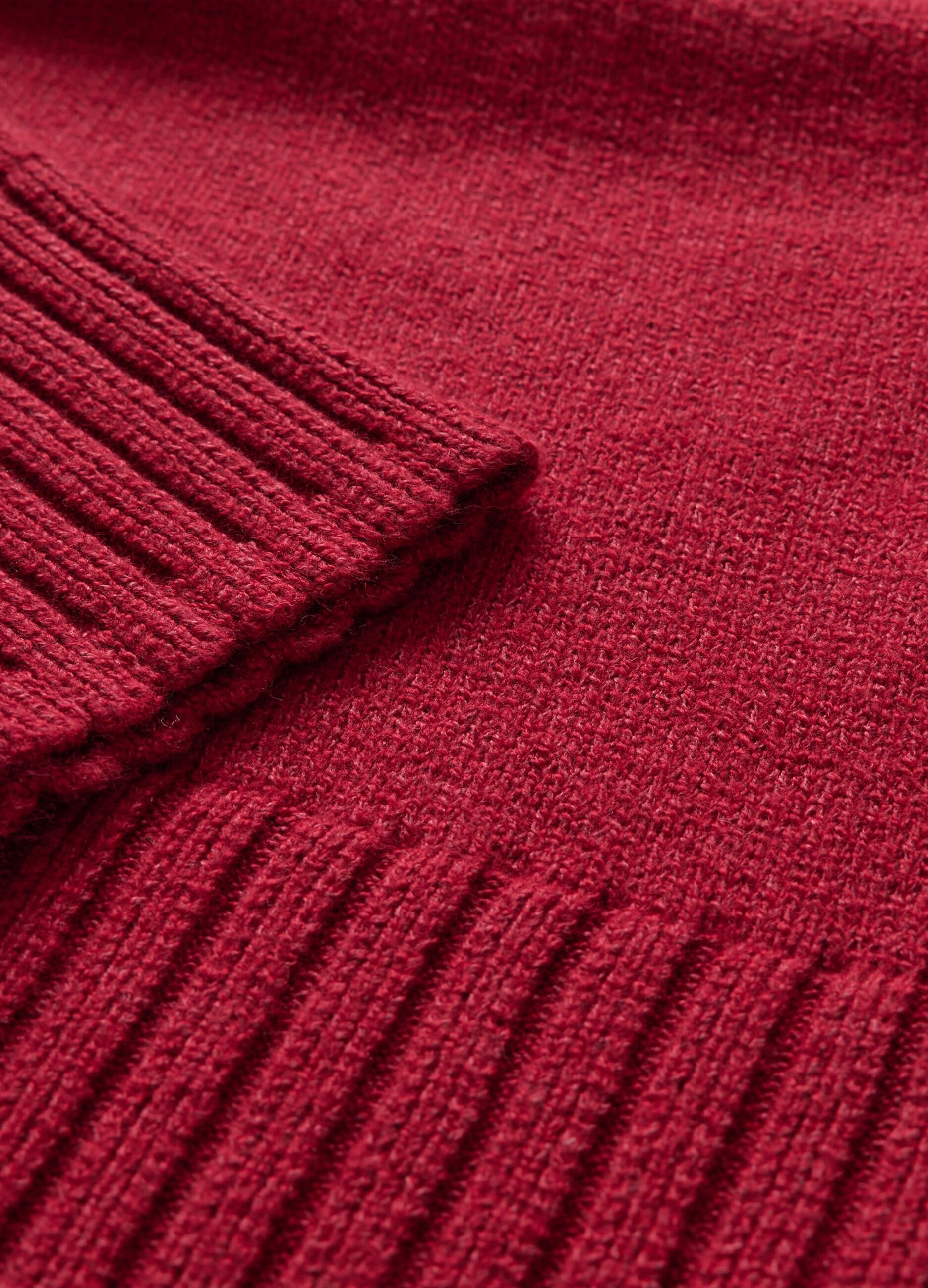 Maglione cropped mock neck con maniche raglan_4