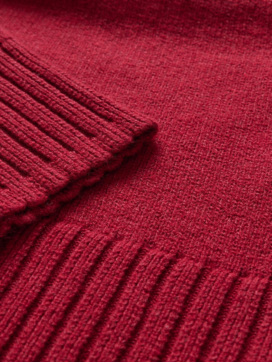 Cropped sweater with mock neck and raglan sleeves Woman_4