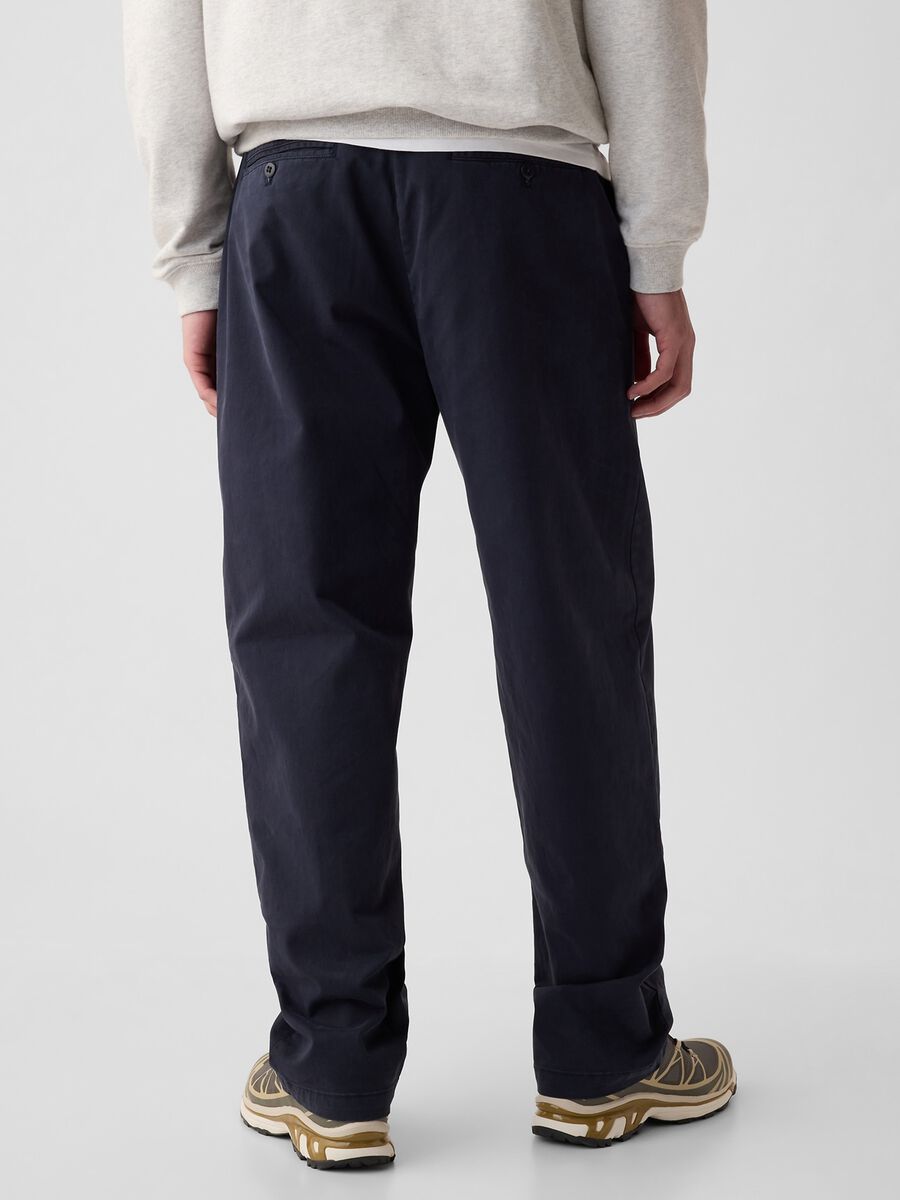 Baggy-fit trousers in stretch cotton Man_2