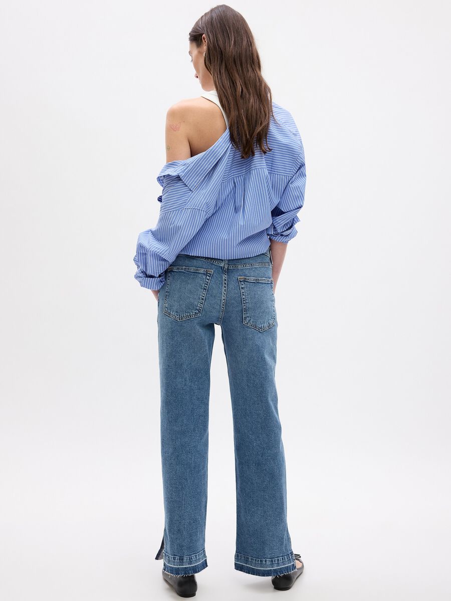 Jeans loose fit acid wash a vita media Donna_2
