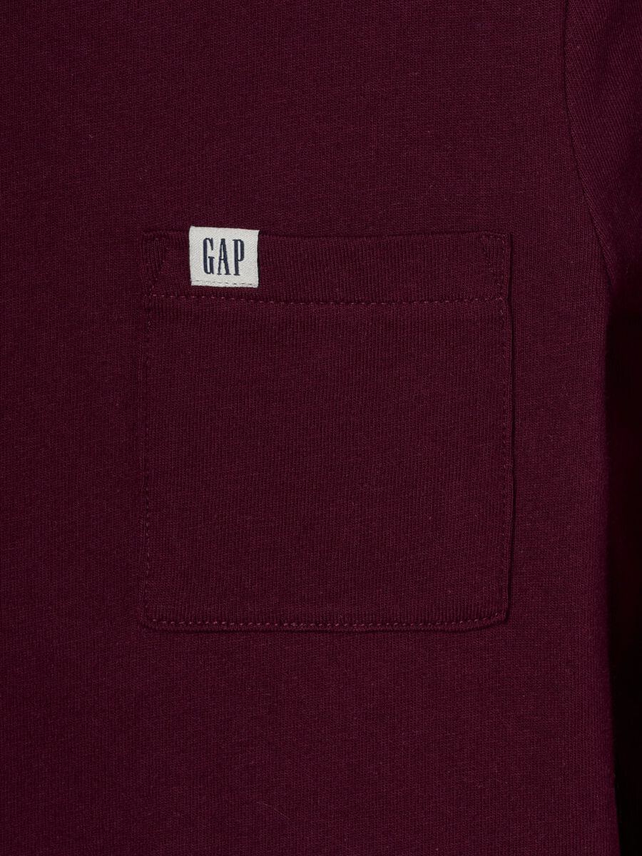 Maglia a maniche lunghe viola in cotone Bambino_2
