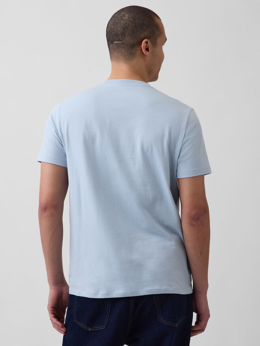 T-shirt in puro cotone con logo GAP a maniche corte Uomo_1
