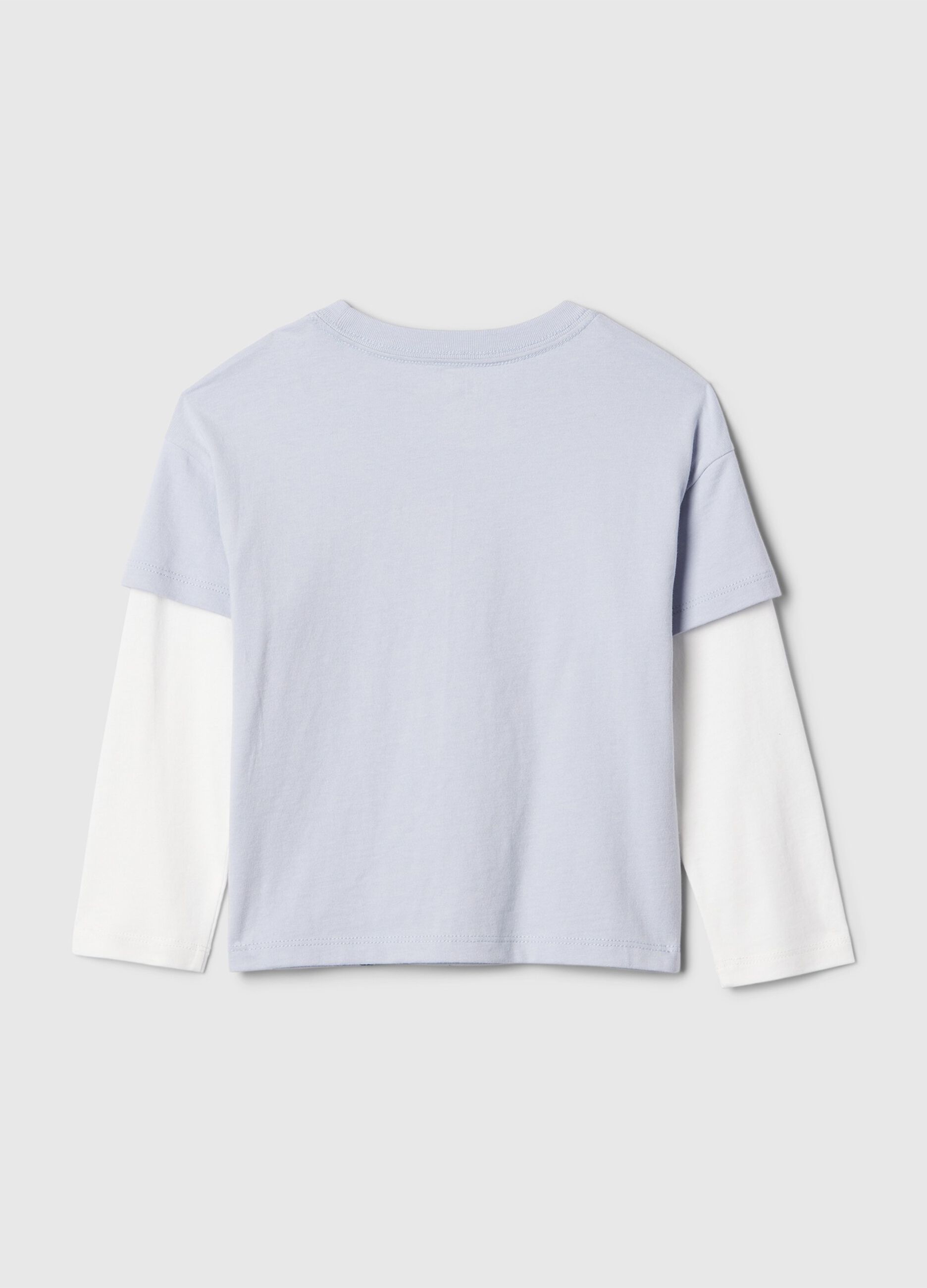 T-shirt in cotone con stampa Topolino_1