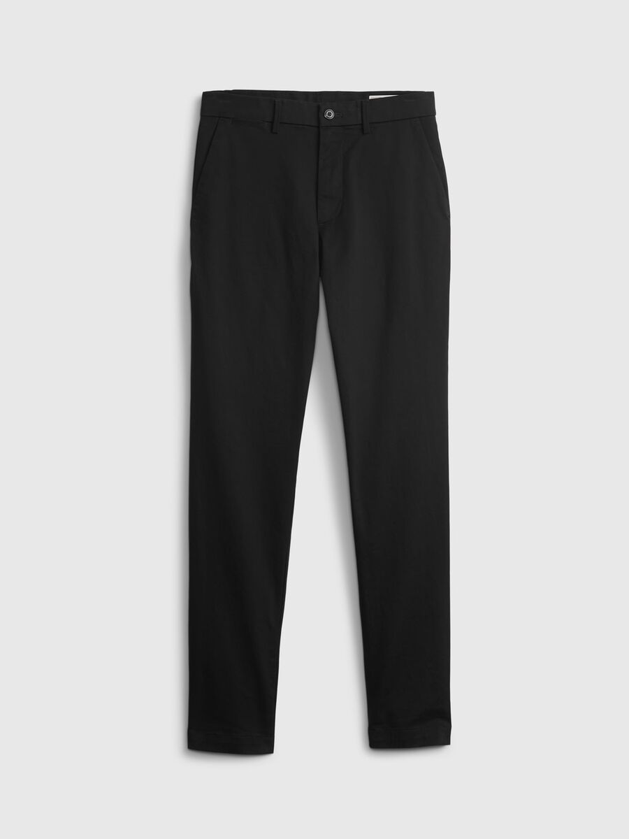 Slim fit, stretch cotton trousers Man_4