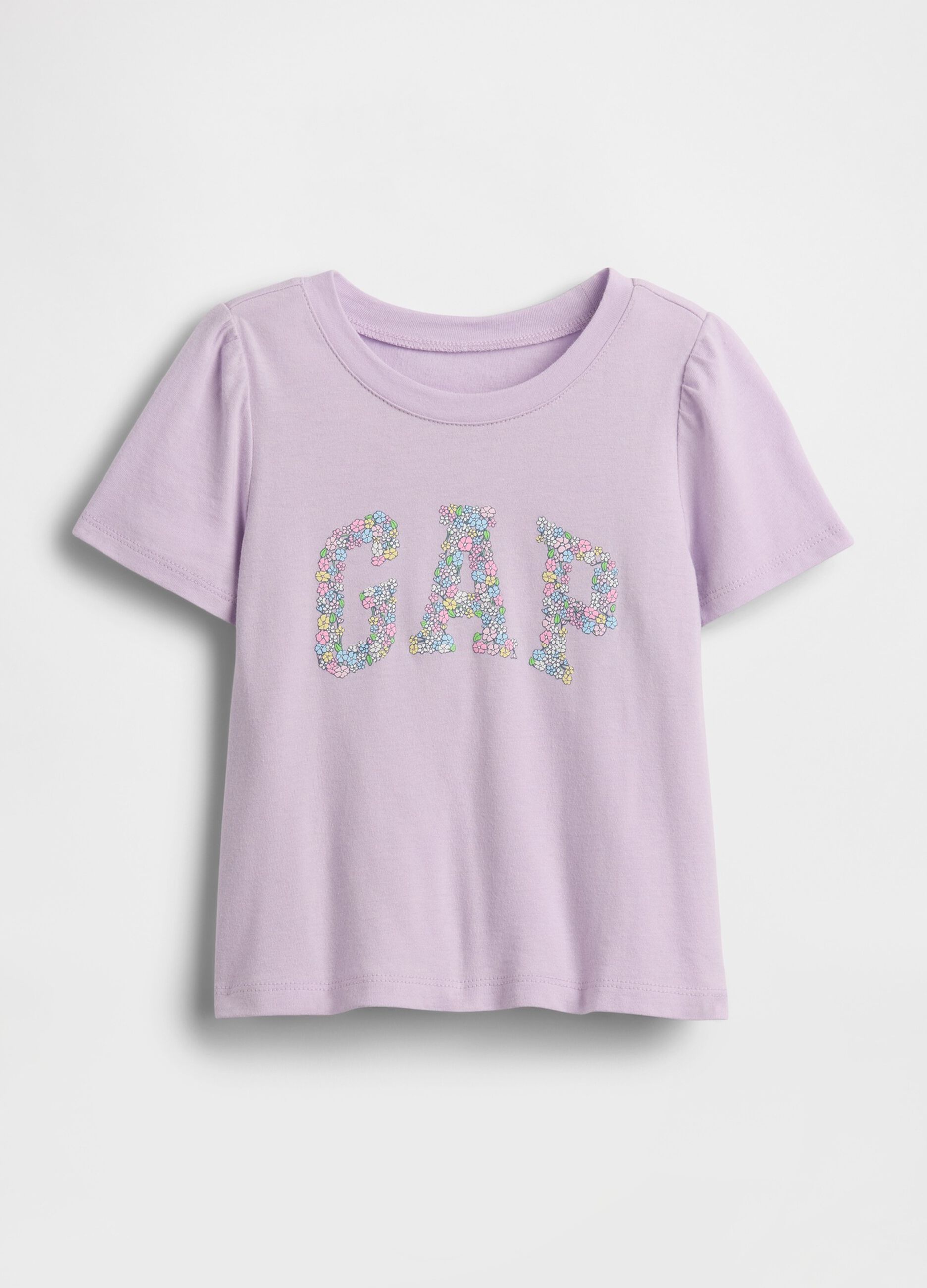 T-shirt a maniche corte in puro cotone con logo GAP