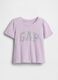 T-shirt a maniche corte in puro cotone con logo GAP_0