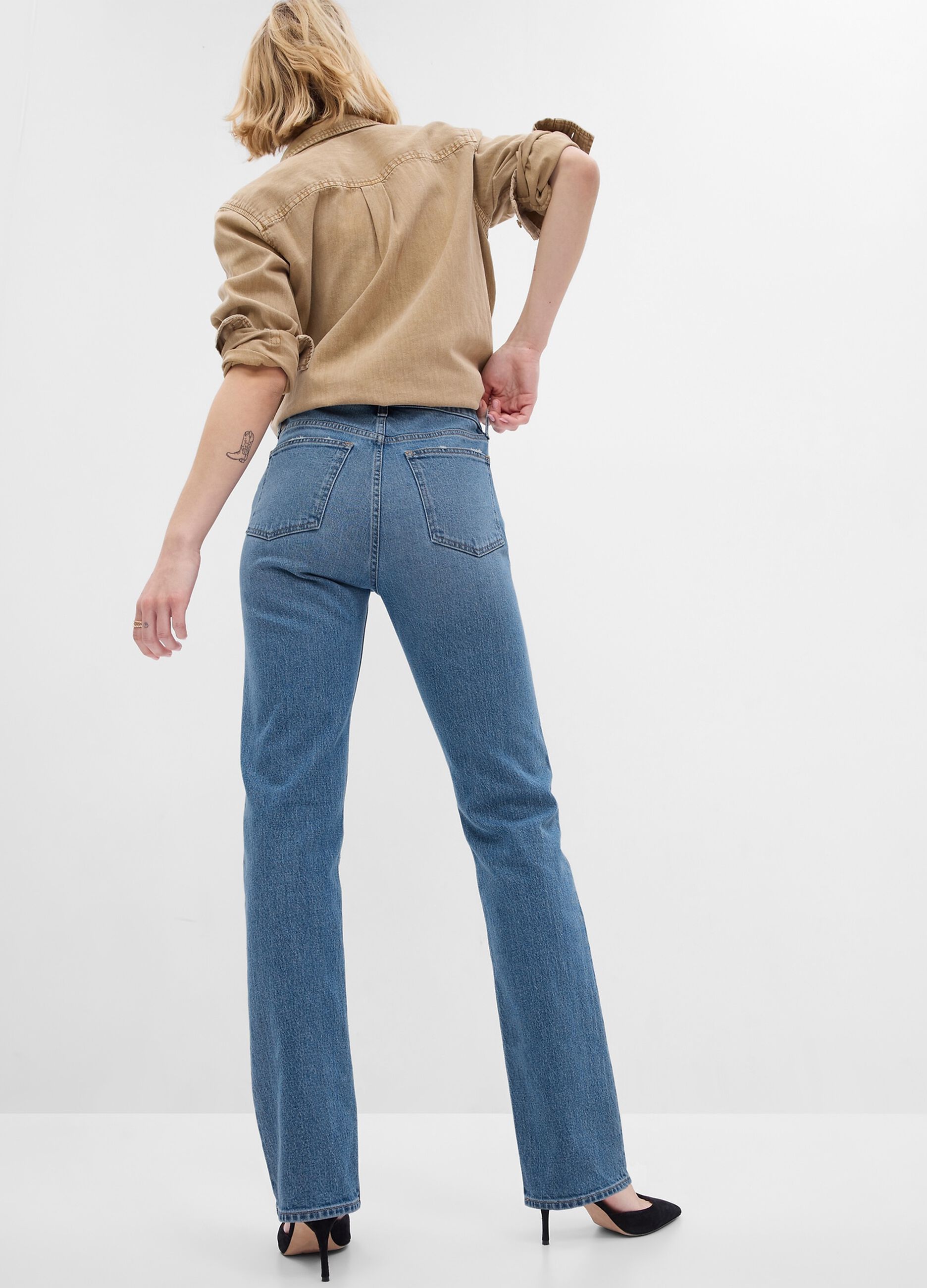 Straight-fit, high-rise jeans_1