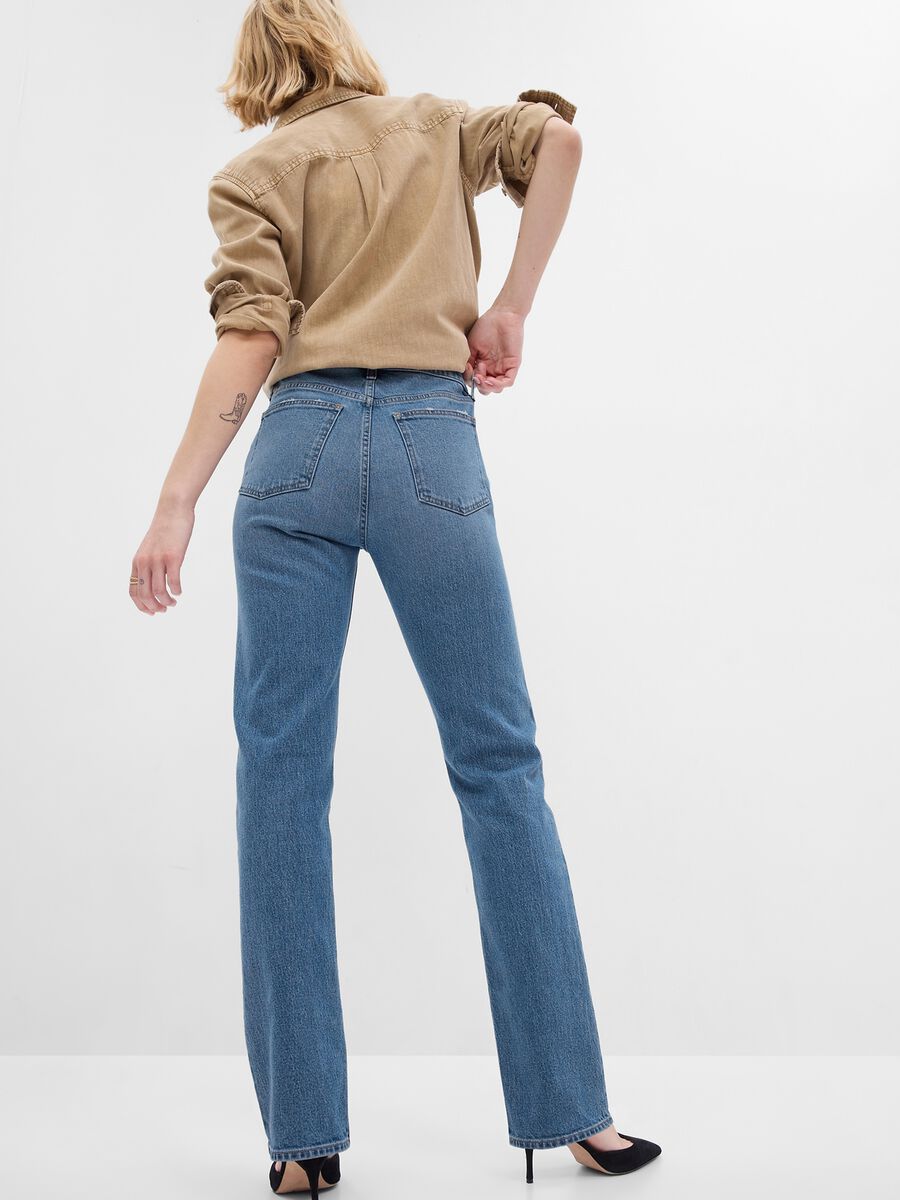 Jeans straight fit a vita alta Donna_1