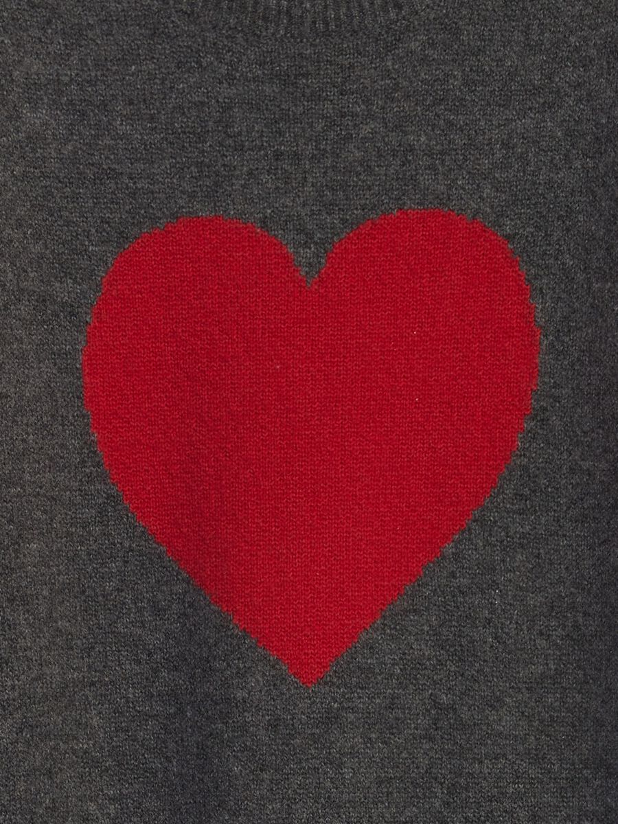 Tutina in maglia con disegno jacquard cuore Neonato_2