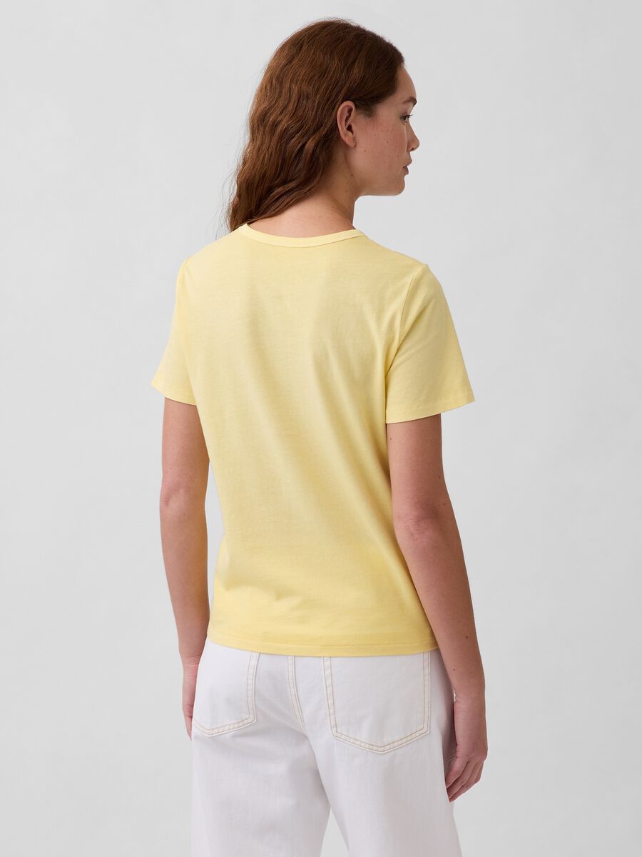 T-shirt a maniche corte in puro cotone Donna_1
