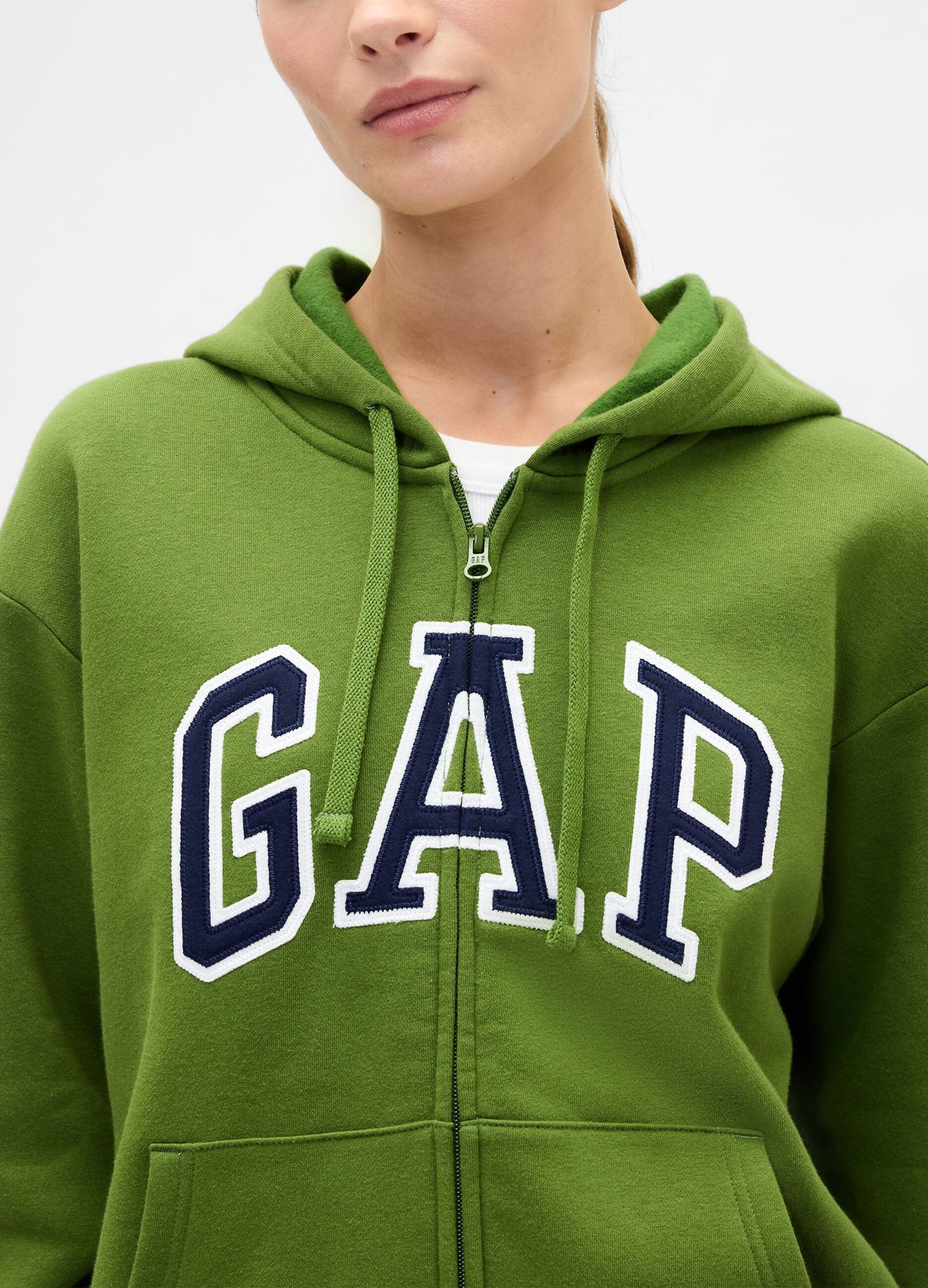 Green Full-Zip Hoodie