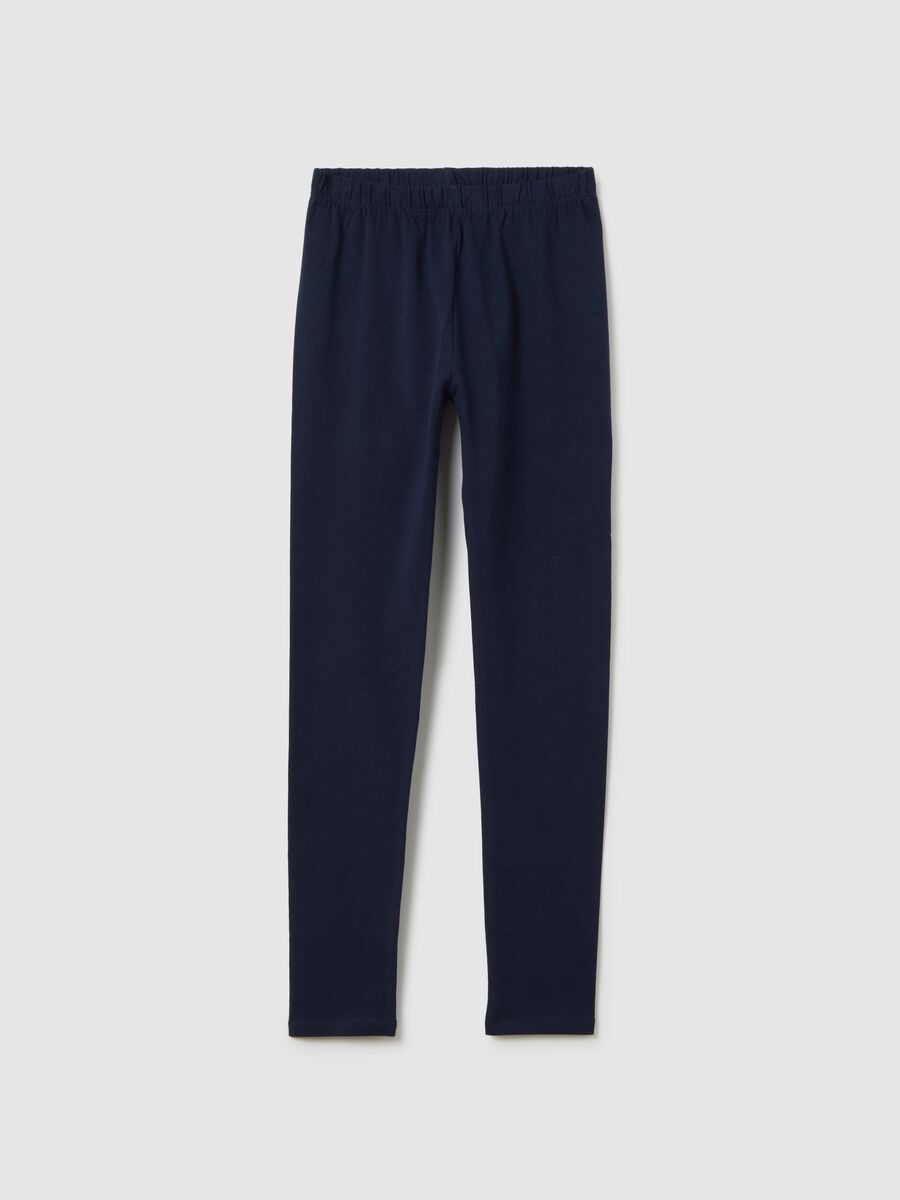 Leggings tinta unita Bambina_0