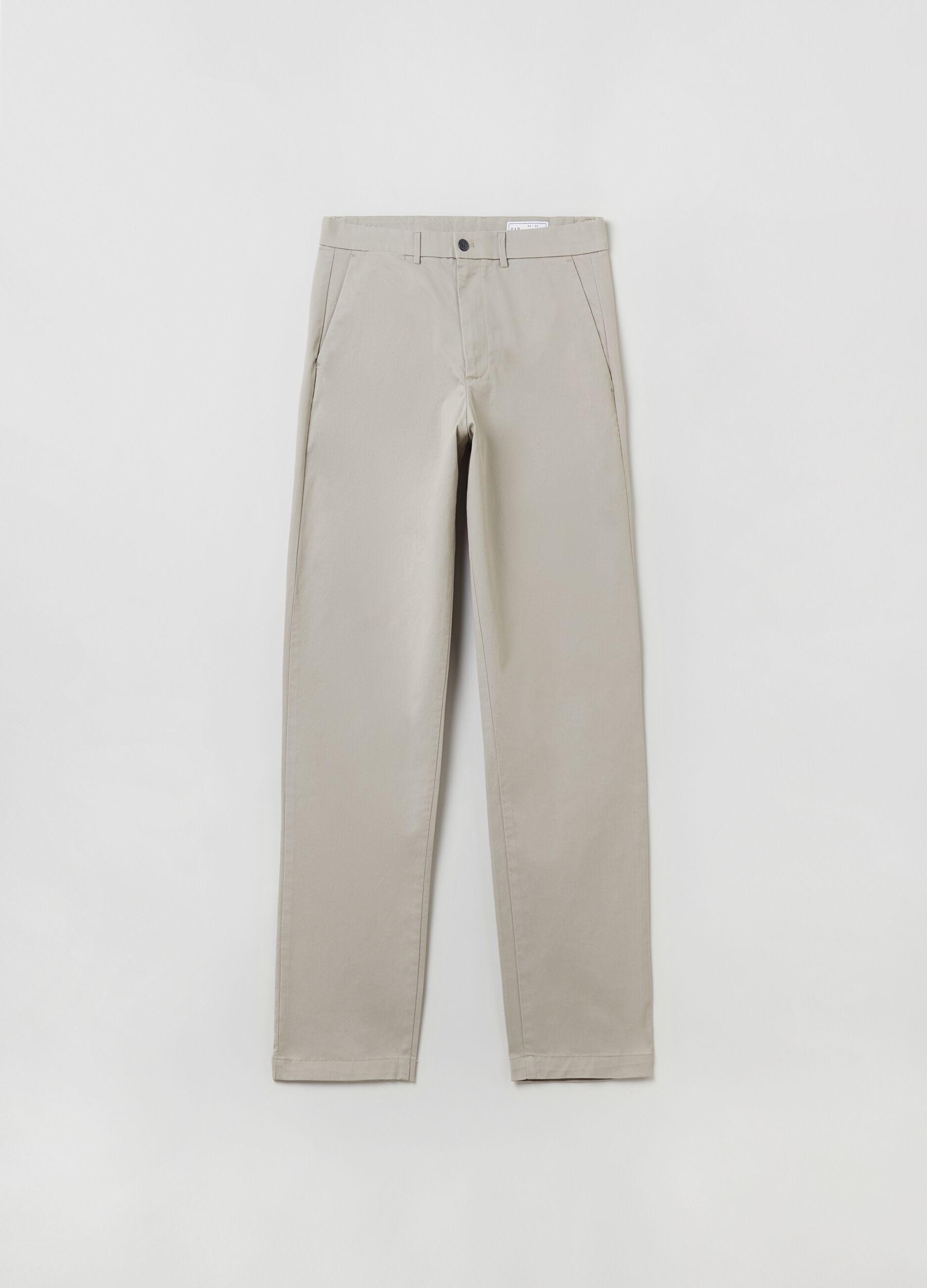 Pantaloni chino in cotone stretch