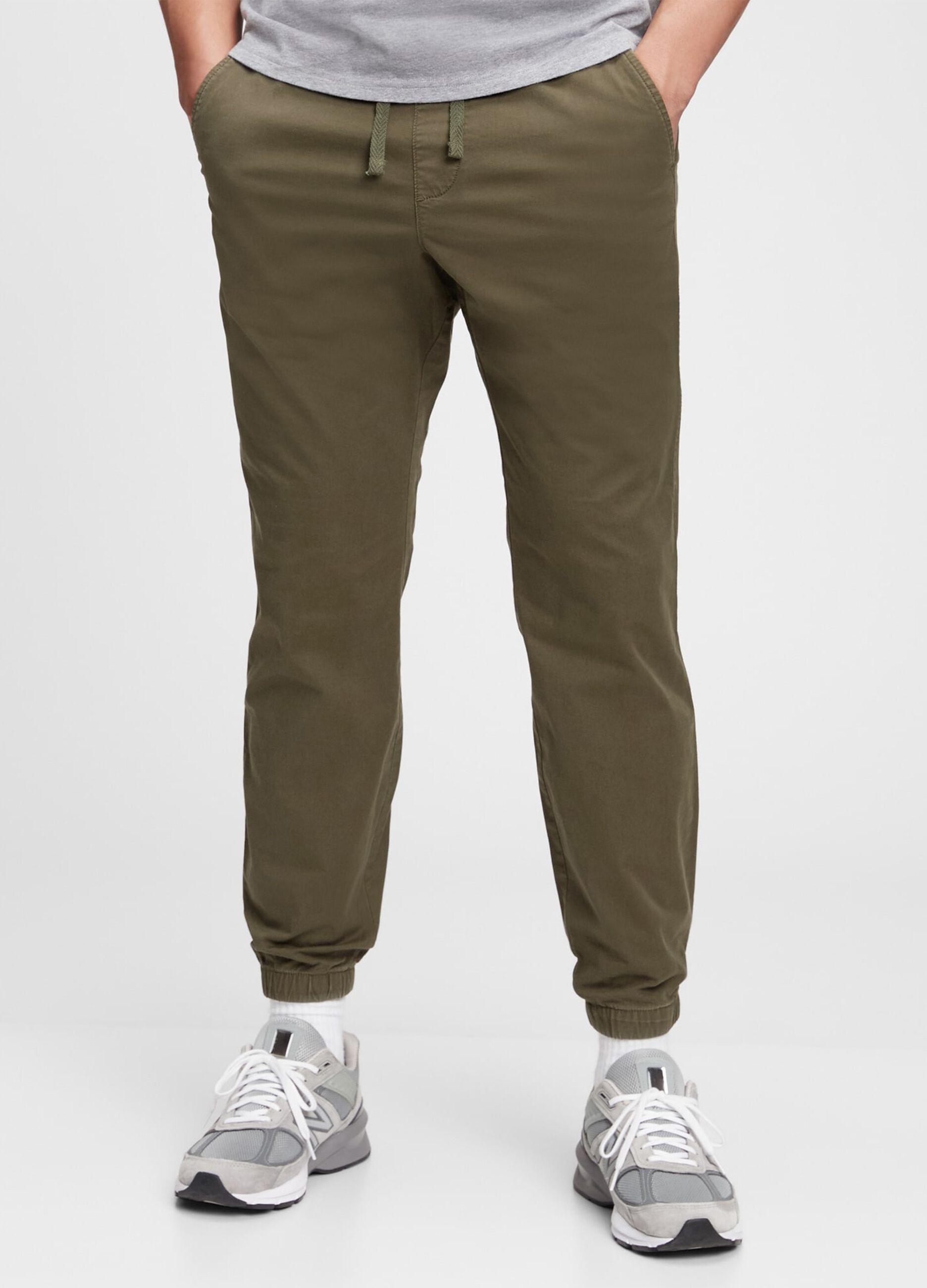 Joggers in tela con coulisse