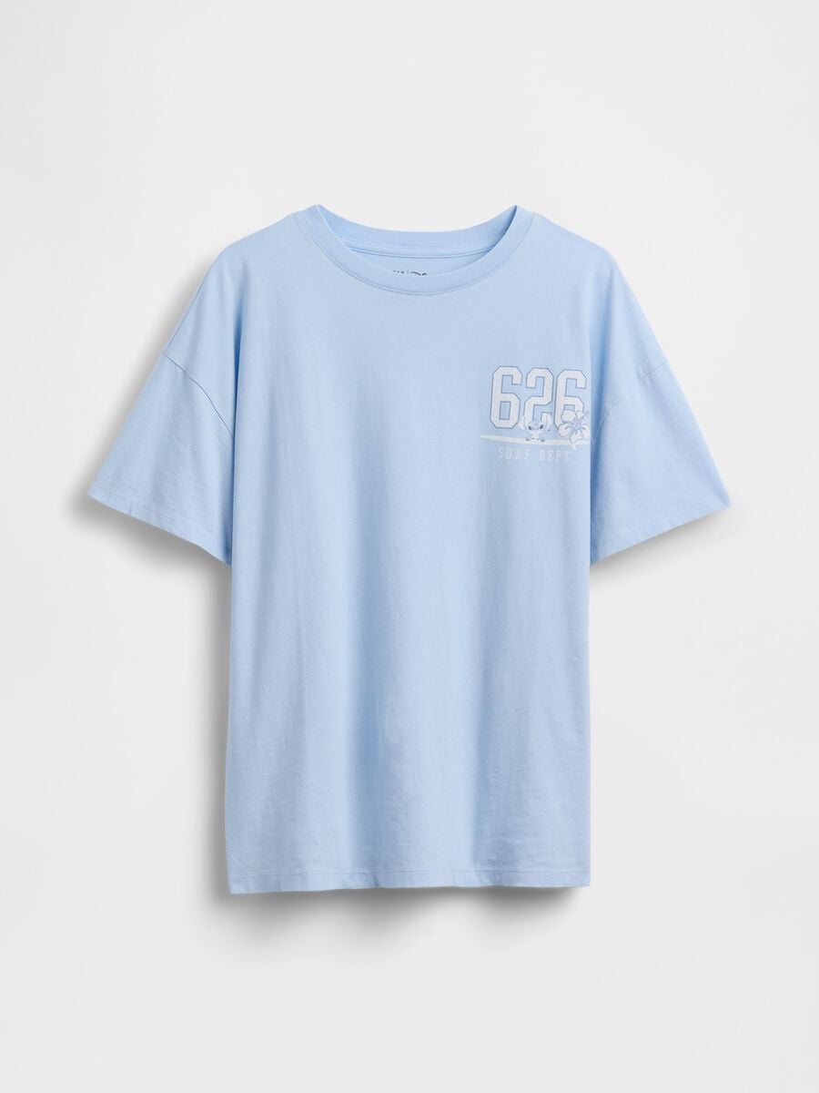 T-shirt Stitch Disney a maniche corte in puro cotone Bambina_2