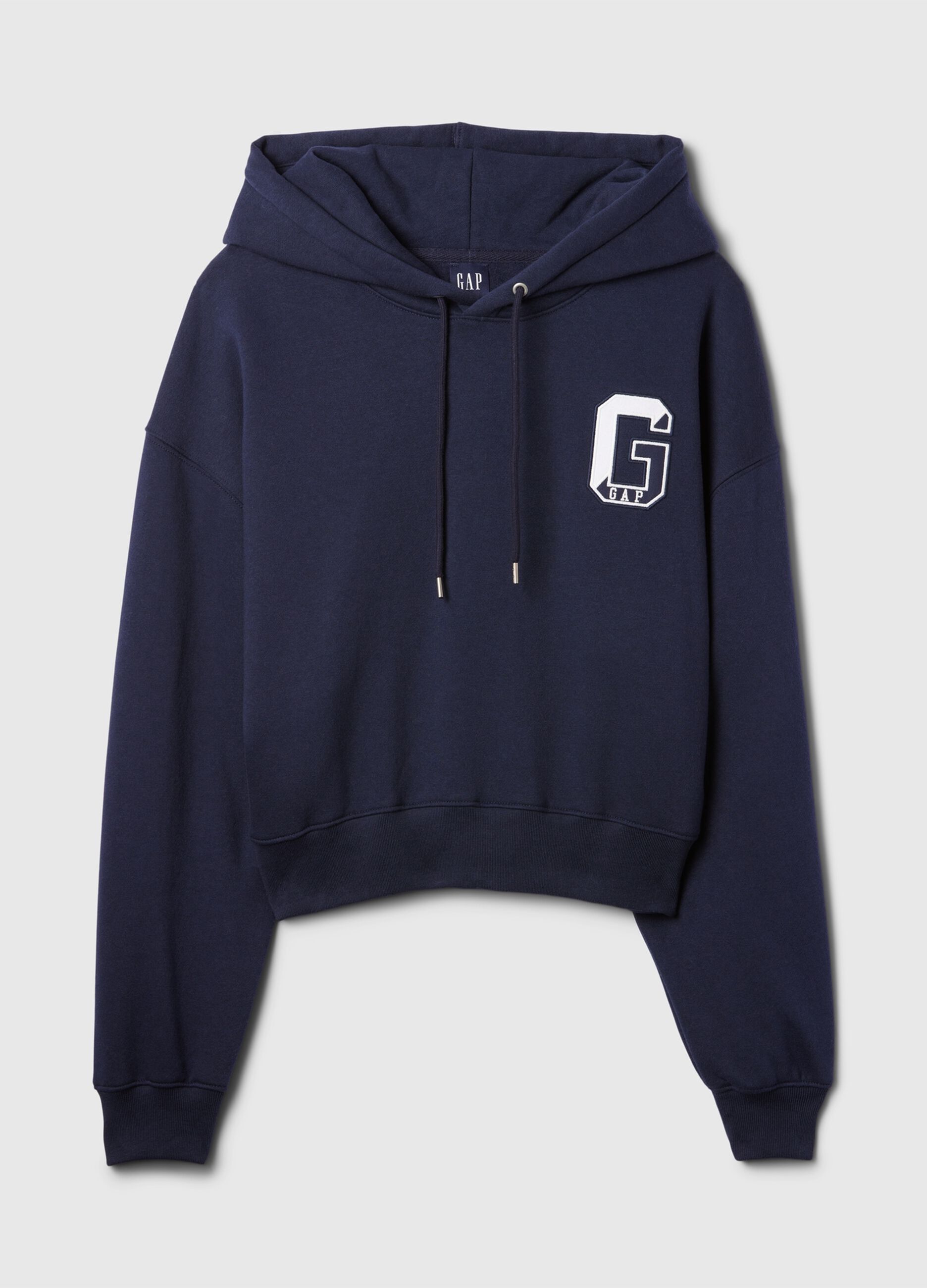Felpa oversize con cappuccio e logo_3