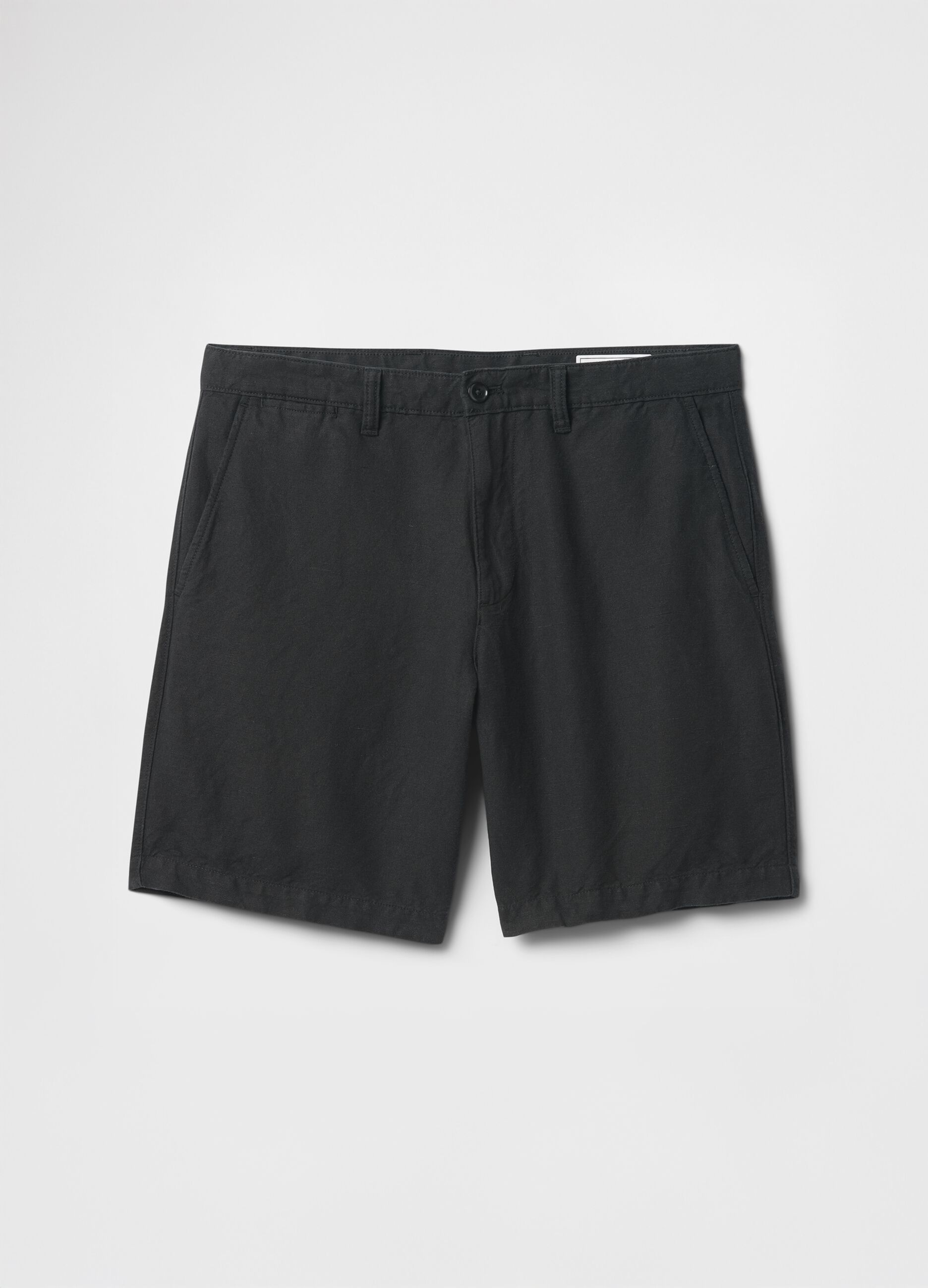 Shorts neri in lino e cotone Gap_5