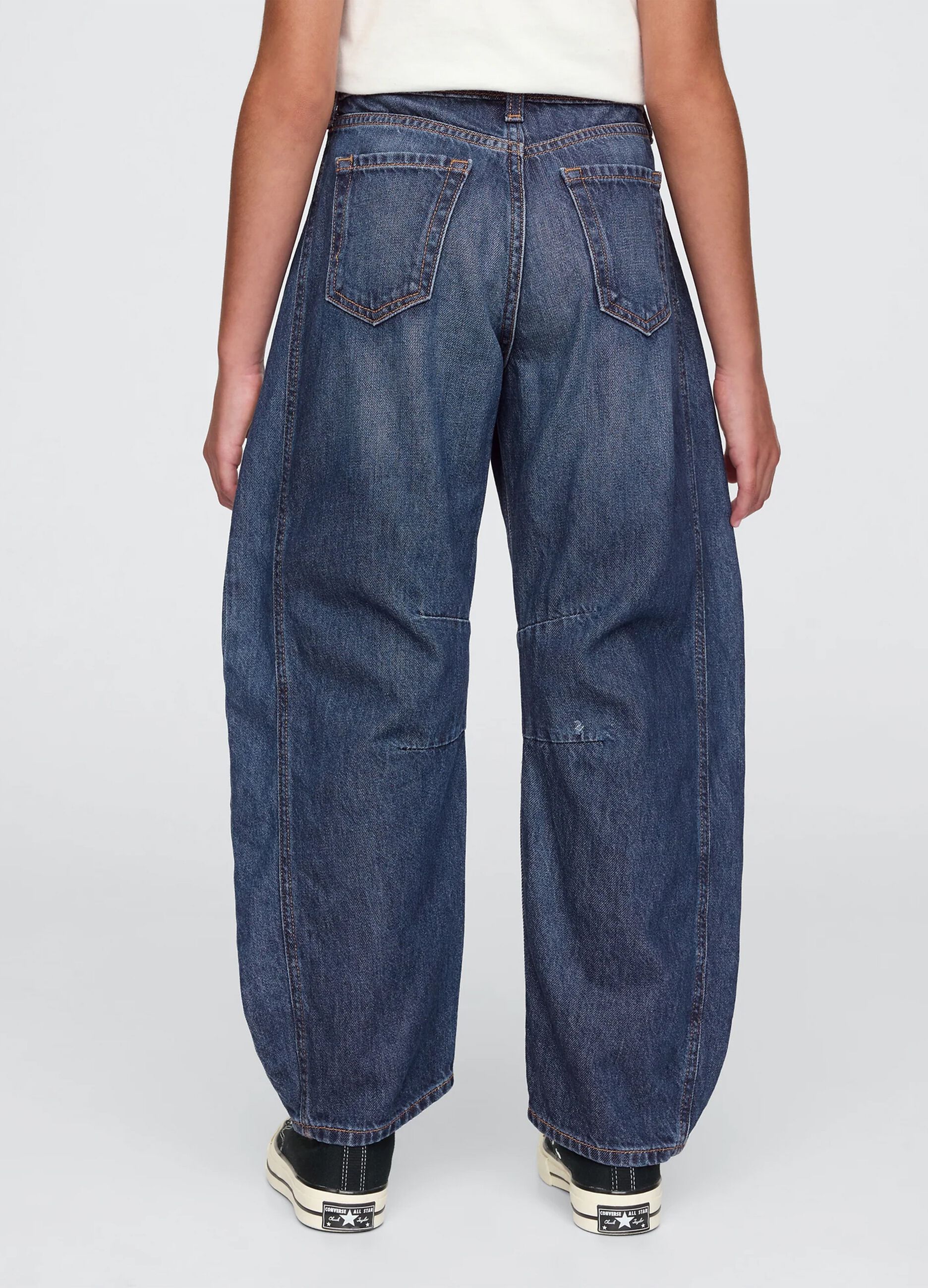 Balloon-fit jeans in denim with five pockets_2