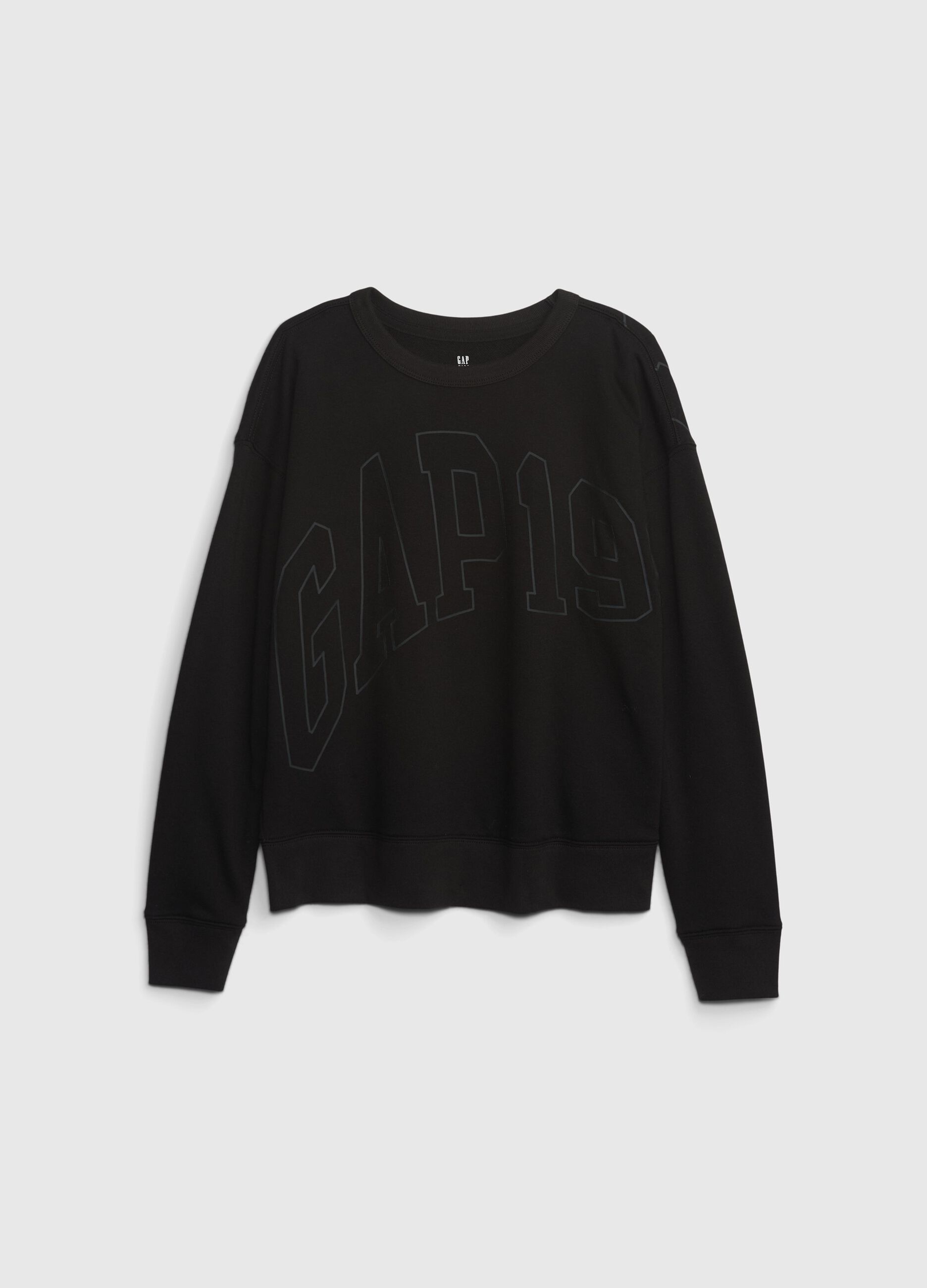 Loose-fit sweatshirt with logo print