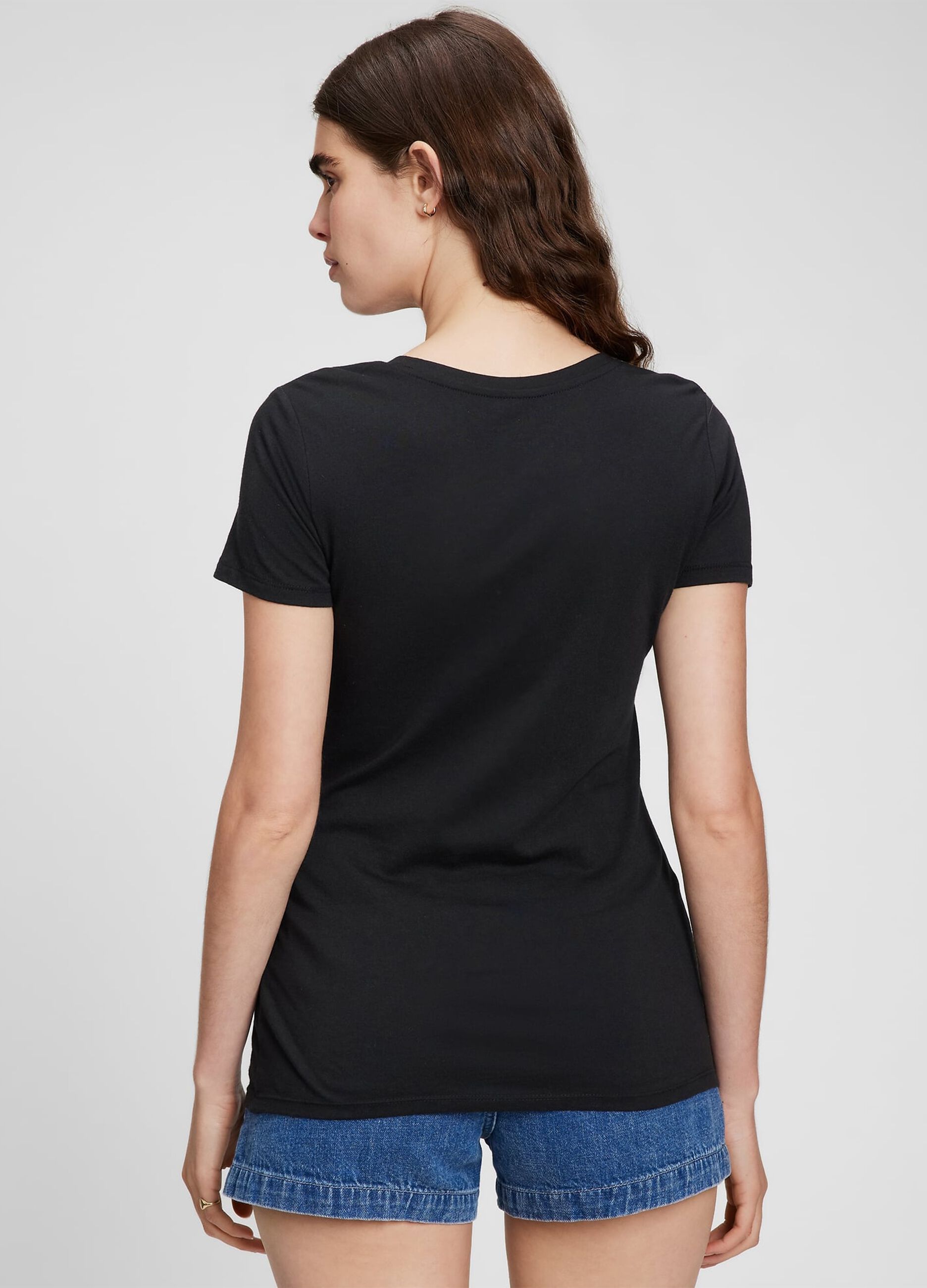Two-pack T-shirts with V neck