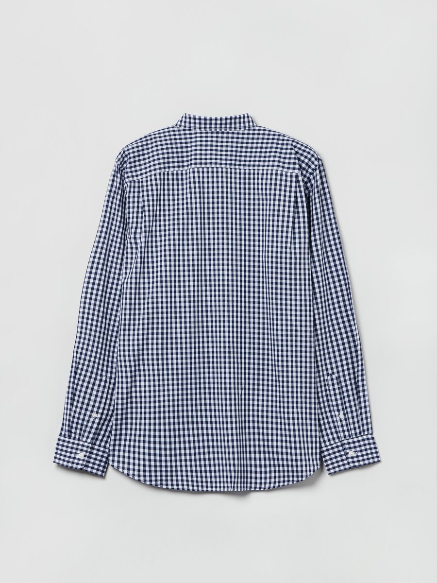 Camicia in tessuto Coolmax® fantasia vichy Uomo_2