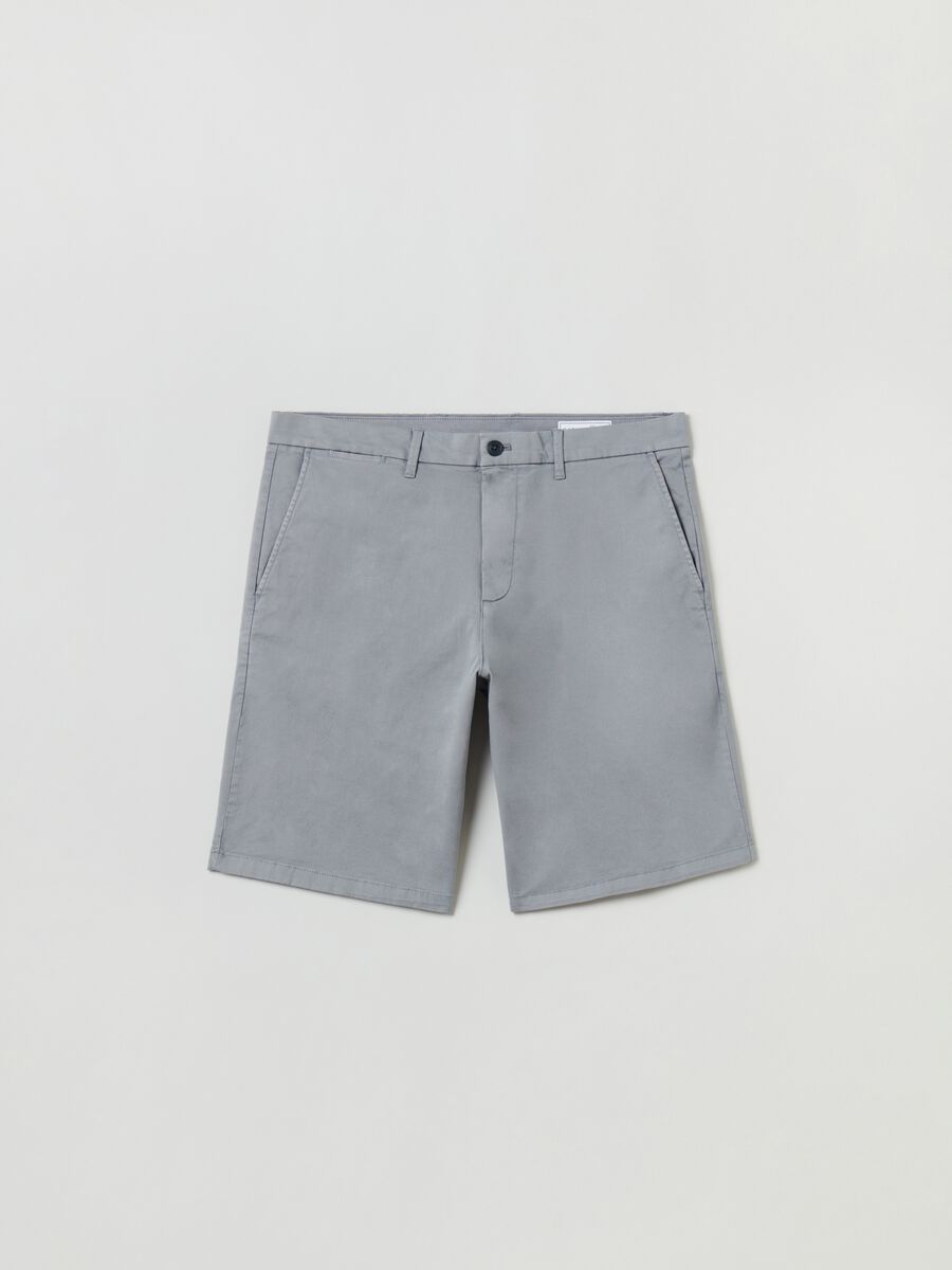 Bermuda in cotone stretch Uomo_1