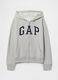 Felpa con logo GAP, cappuccio e full zip in misto cotone_4