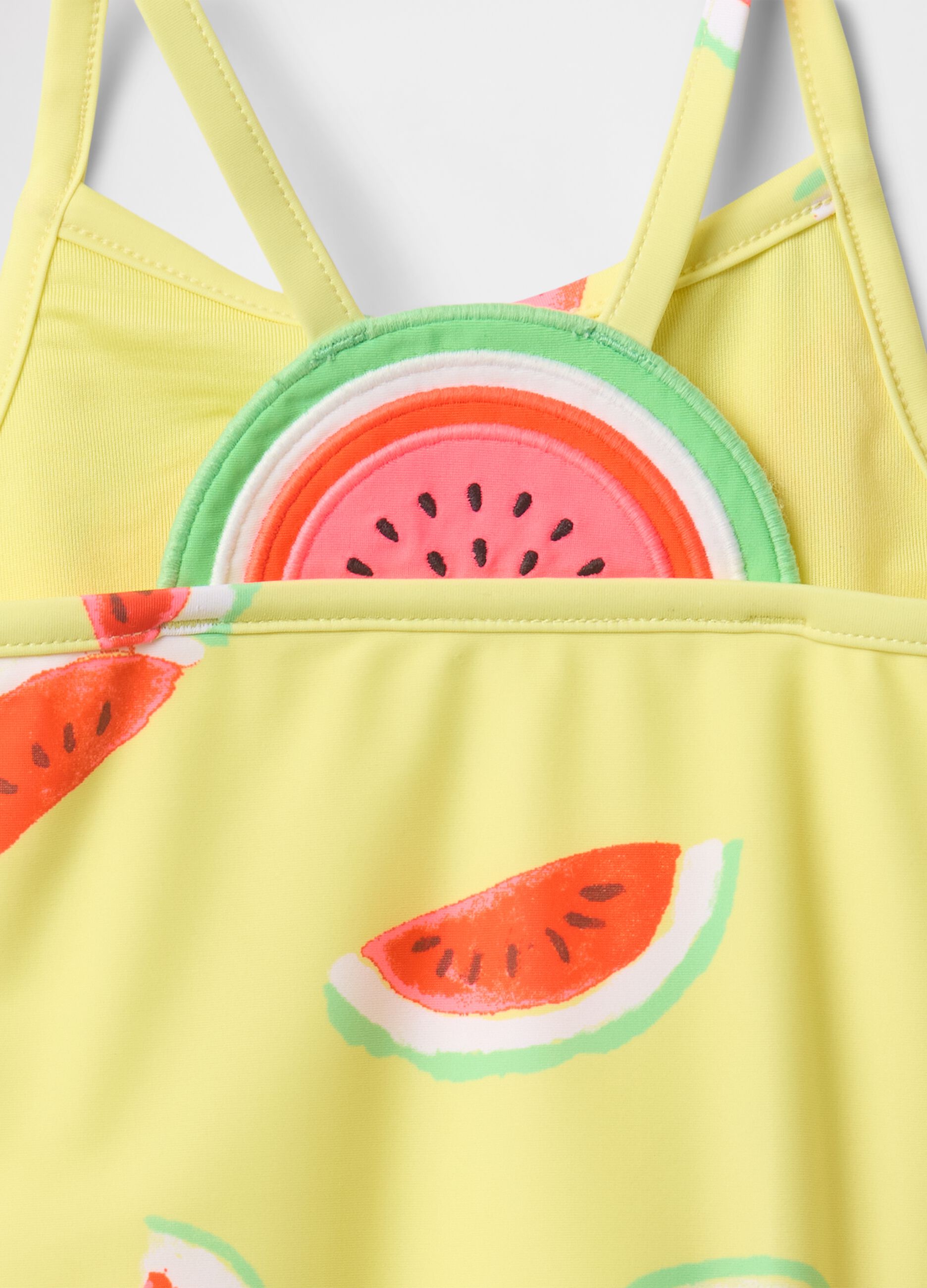 Costume intero giallo con stampa di angurie GAP Kids_2