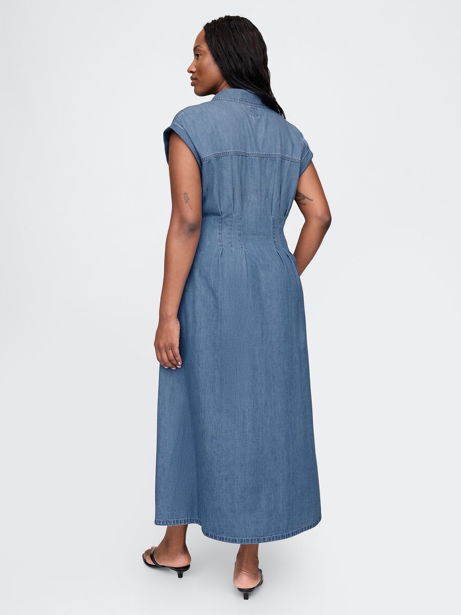 Abito lungo in denim Gap Donna_5