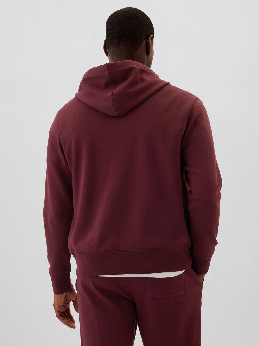 Full-zip con cappuccio e ricamo logo Uomo_2
