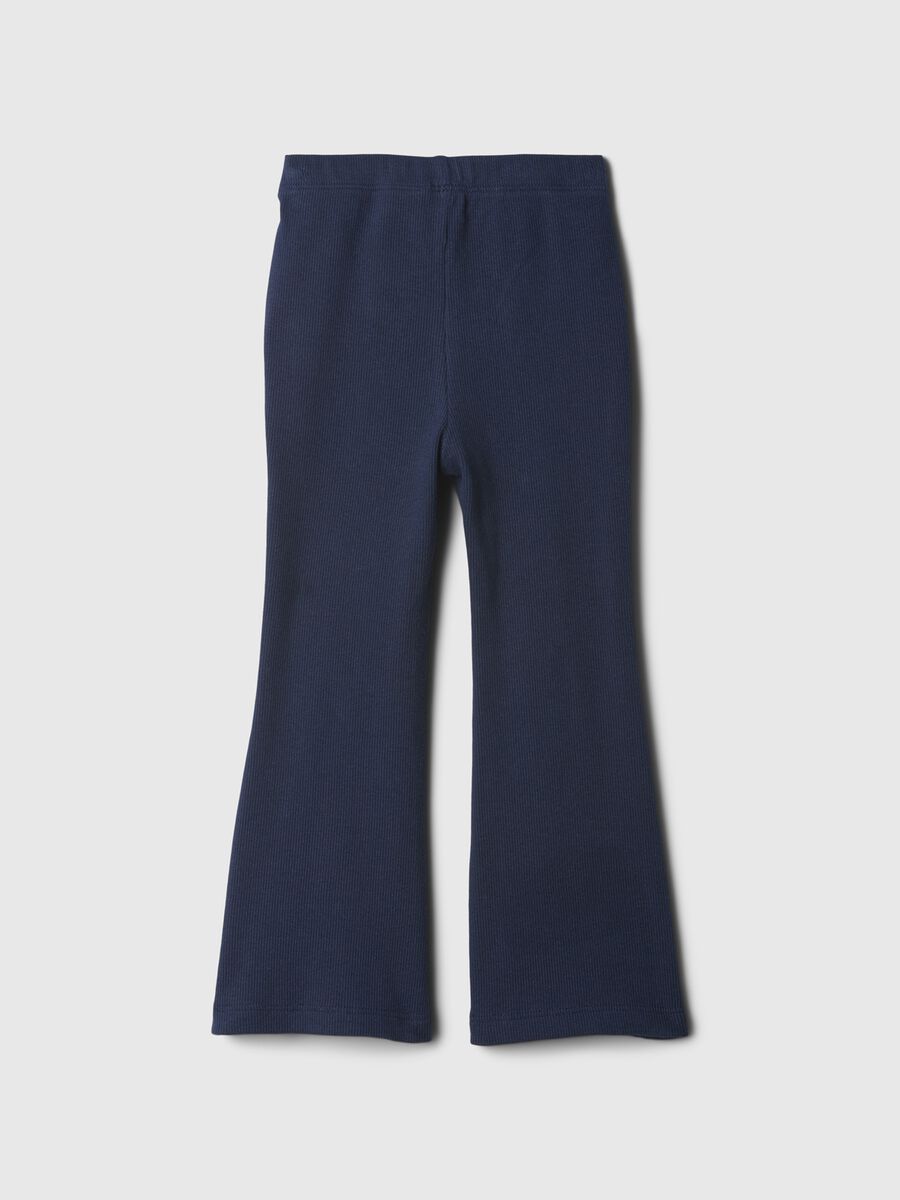 Flare-fit ribbed leggings Baby Girl_1