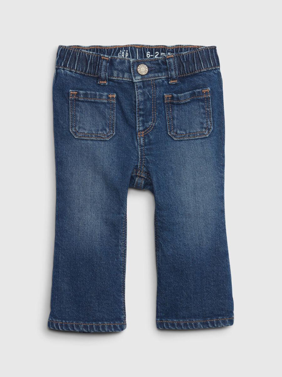 Flare-fit jeans in organic cotton Newborn Boy_0
