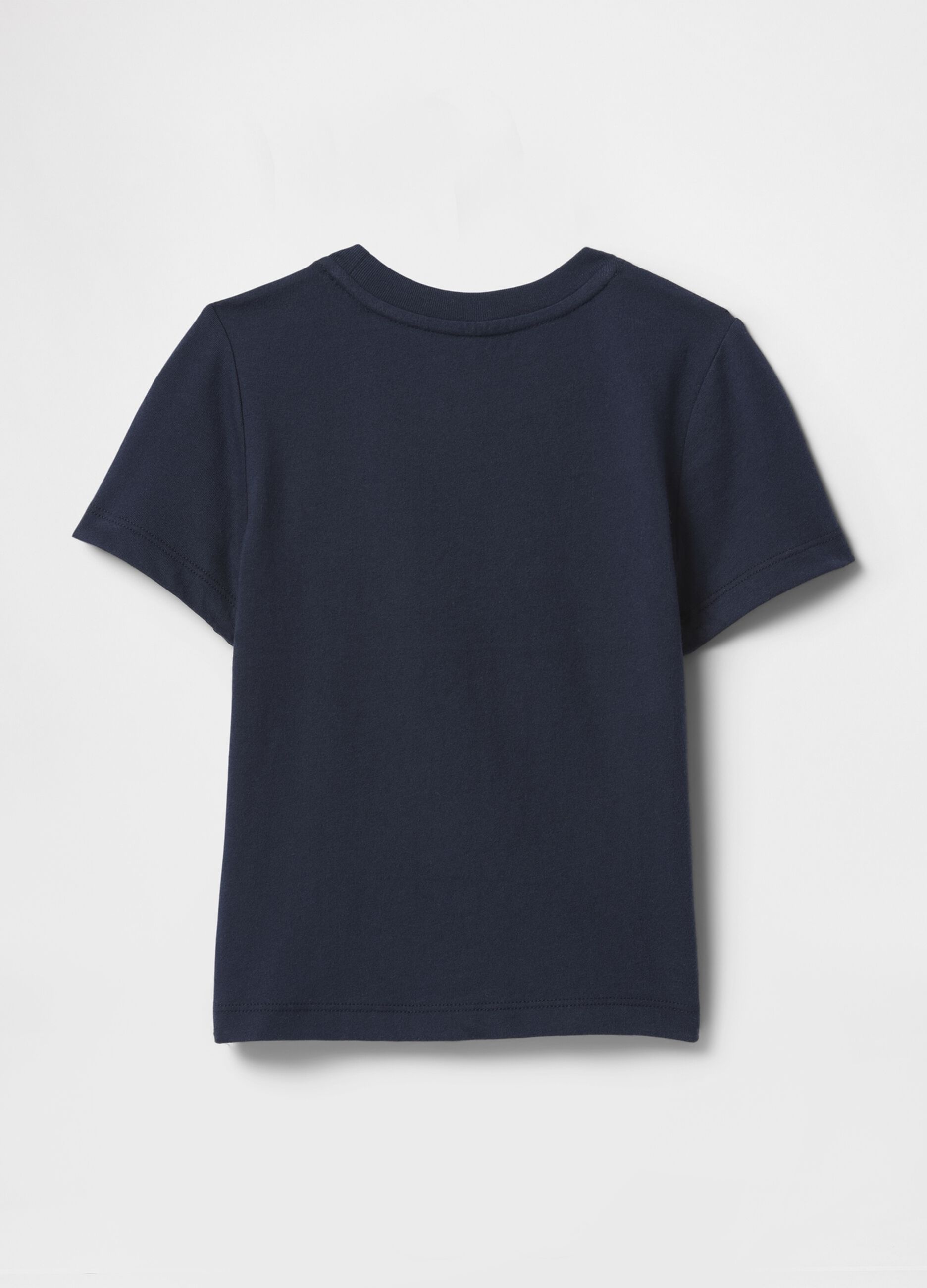 T-shirt girocollo blu con taschino GAP_1