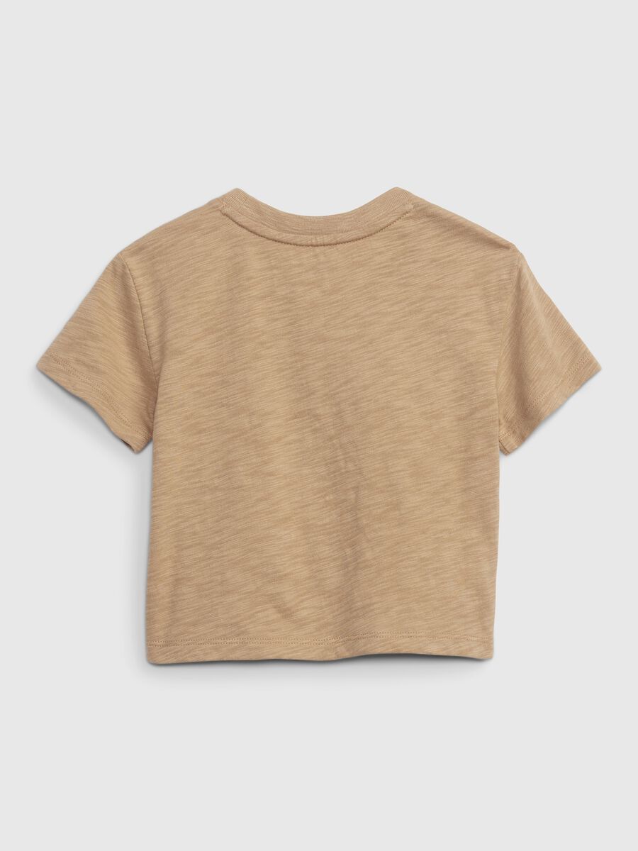 Crop T-shirt with teddy bear print Toddler Girl_1
