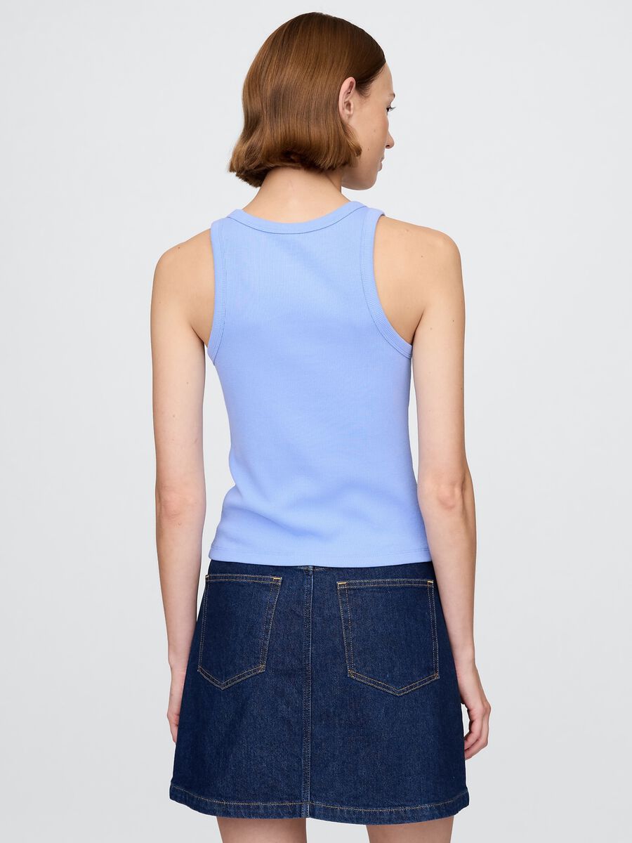 Top senza maniche azzurro GAP Woman_2