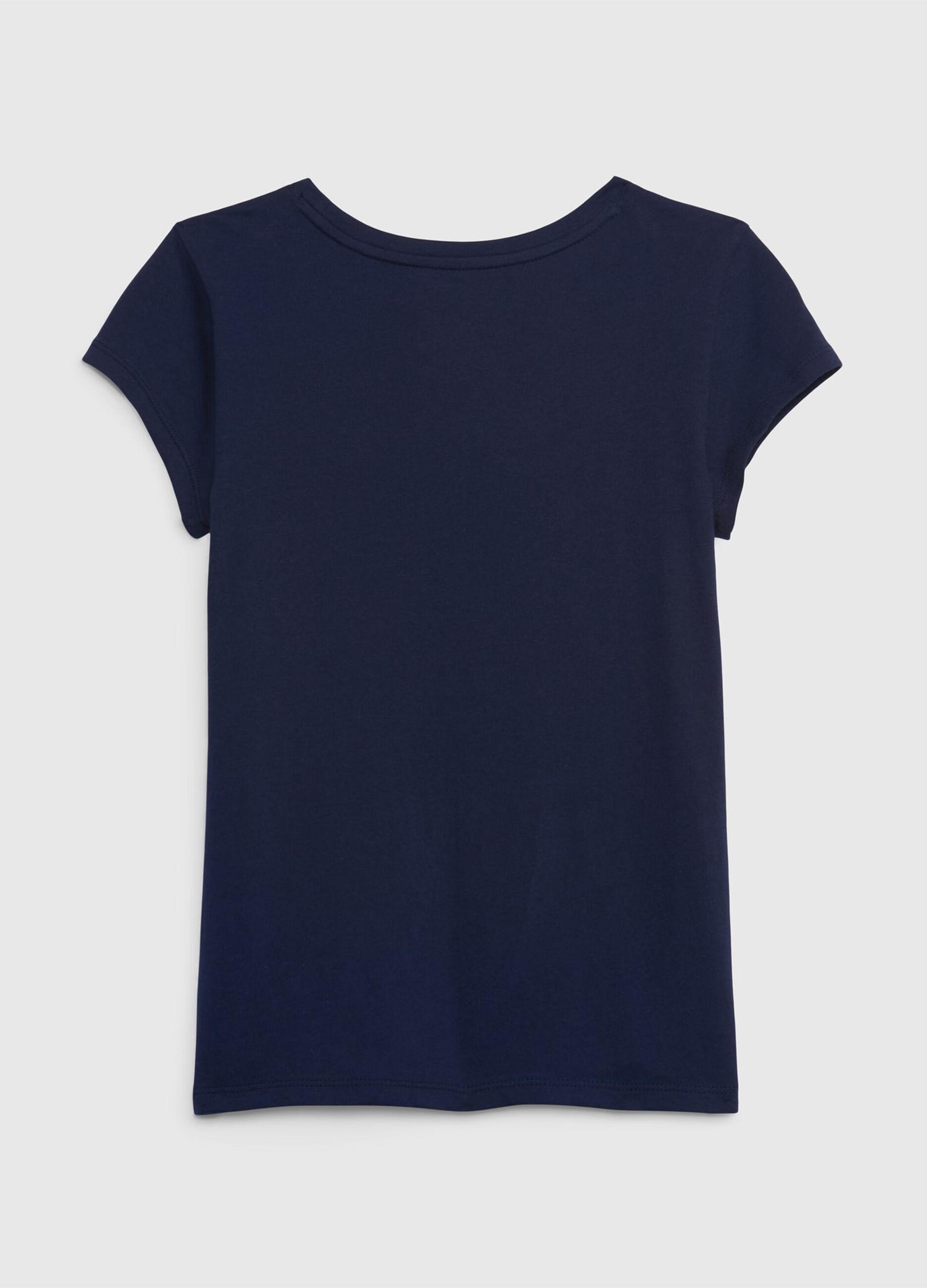 T-shirt con stampa logo floreale_1