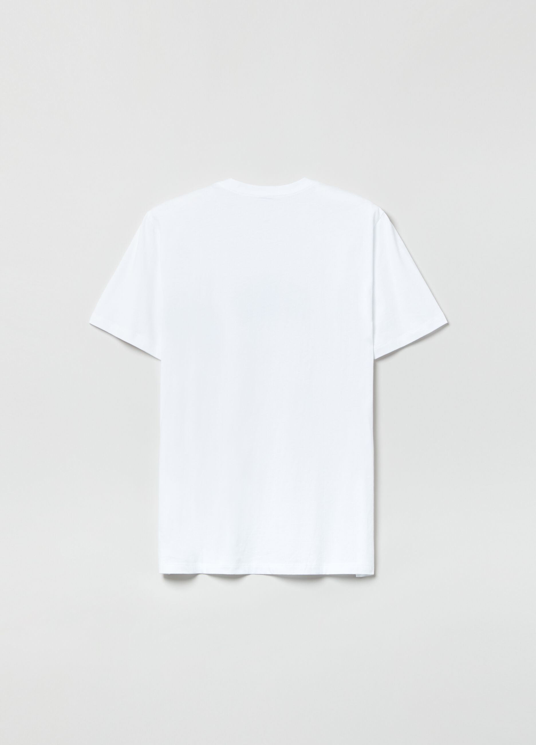 T-shirt in cotone con ricamo logo_1