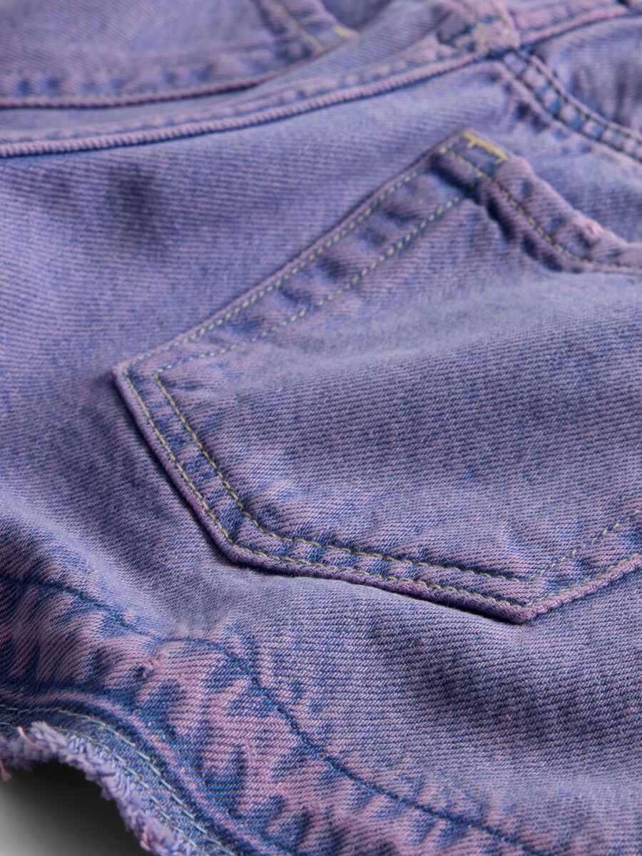 Shorts denim viola per bambina Bambina_4