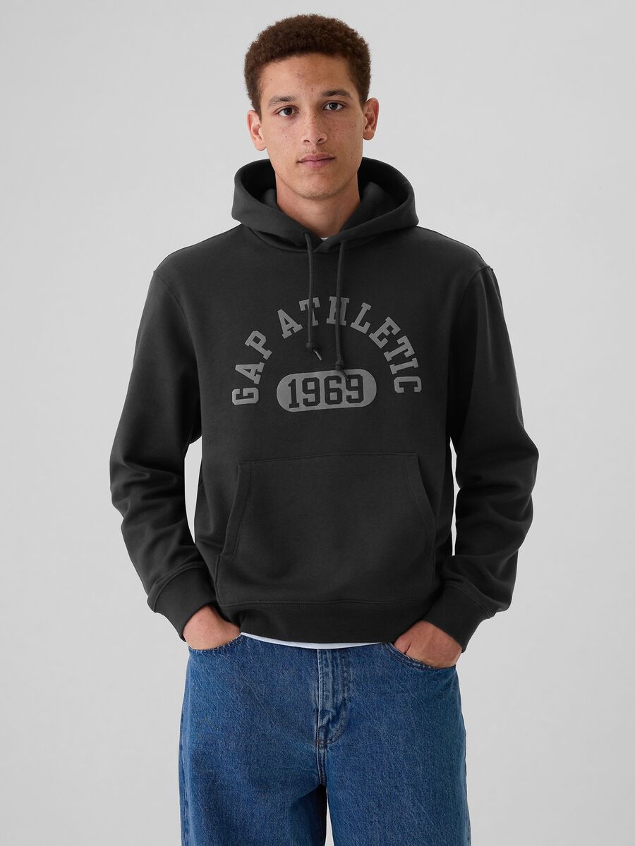 Full-zip con bande rigate ricamo logo Athletic Uomo_0