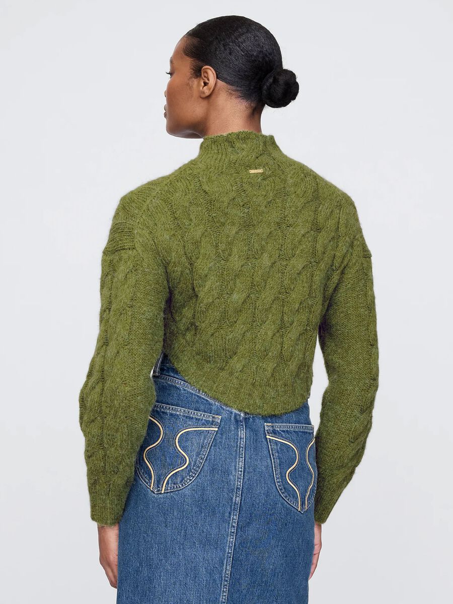 GAP x CULT GAIA Pullover crop a trecce Donna_2
