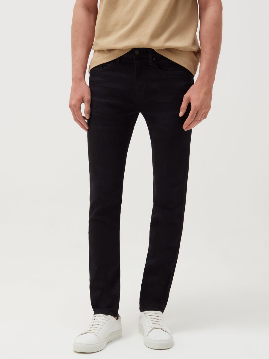 Five-pocket, skinny-fit jeans Man_1