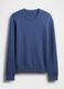 Maglione girocollo azzurro in puro cotone_3
