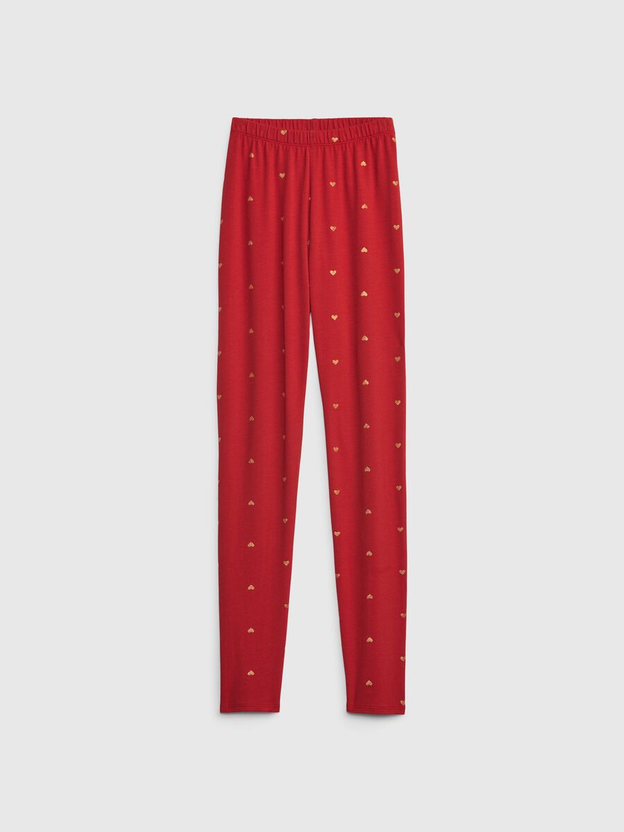 Leggings in cotone stretch Bambina_0