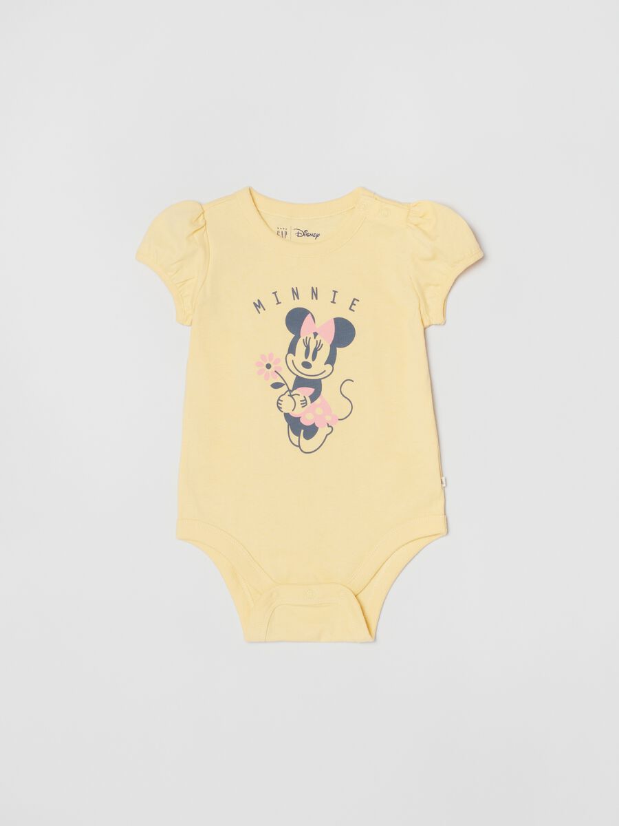 Cotton bodysuit with Disney Minnie Mouse print Newborn Boy_0
