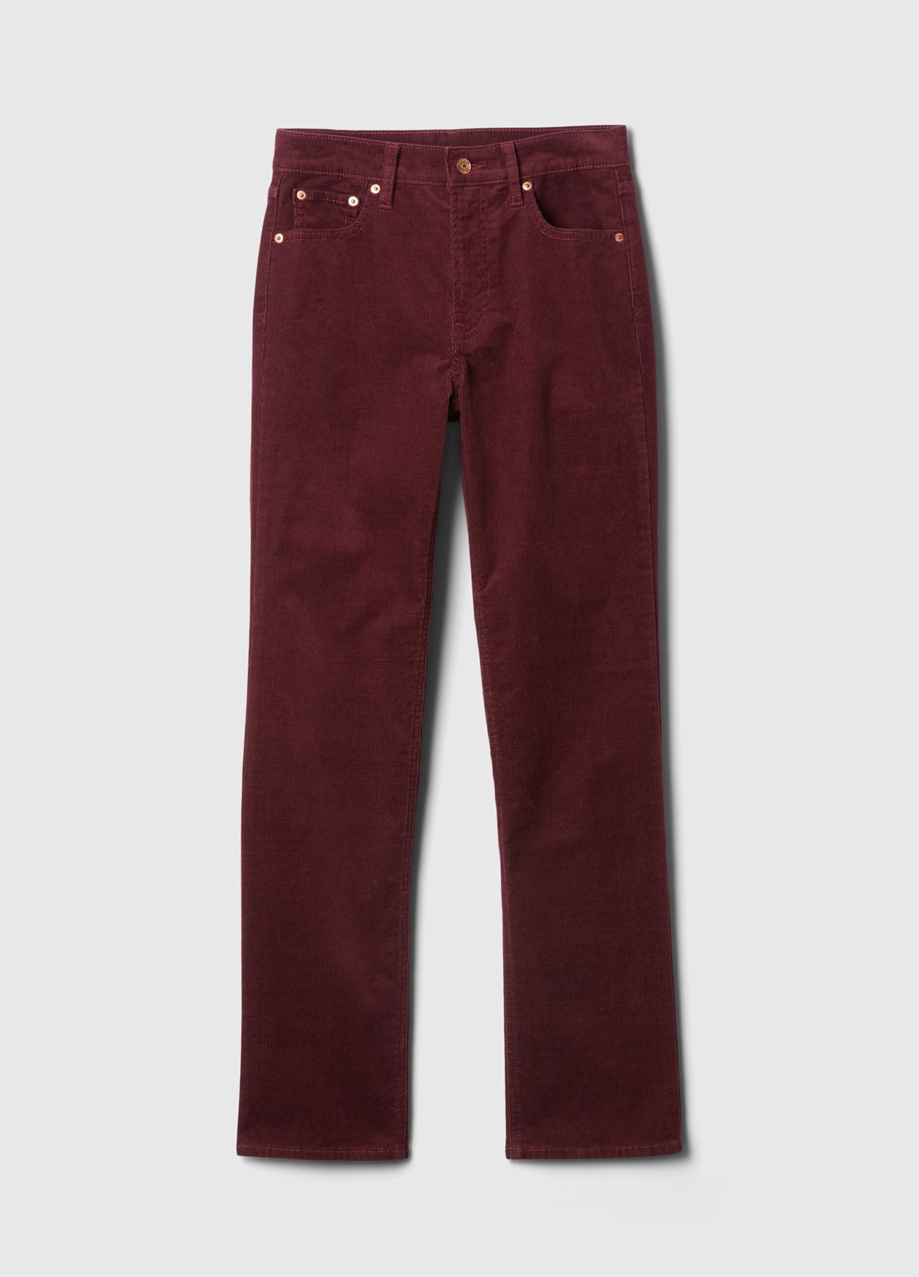 Straight high-rise trousers in corduroy_6