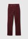 Pantalone straight a vita alta in corduroy_6